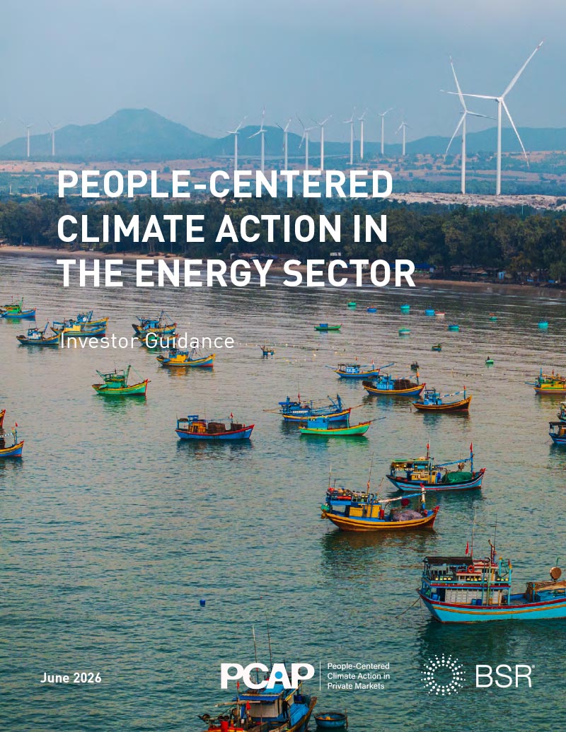 People-Centered Climate Action in the Energy Sector: Investor Guidance cover image