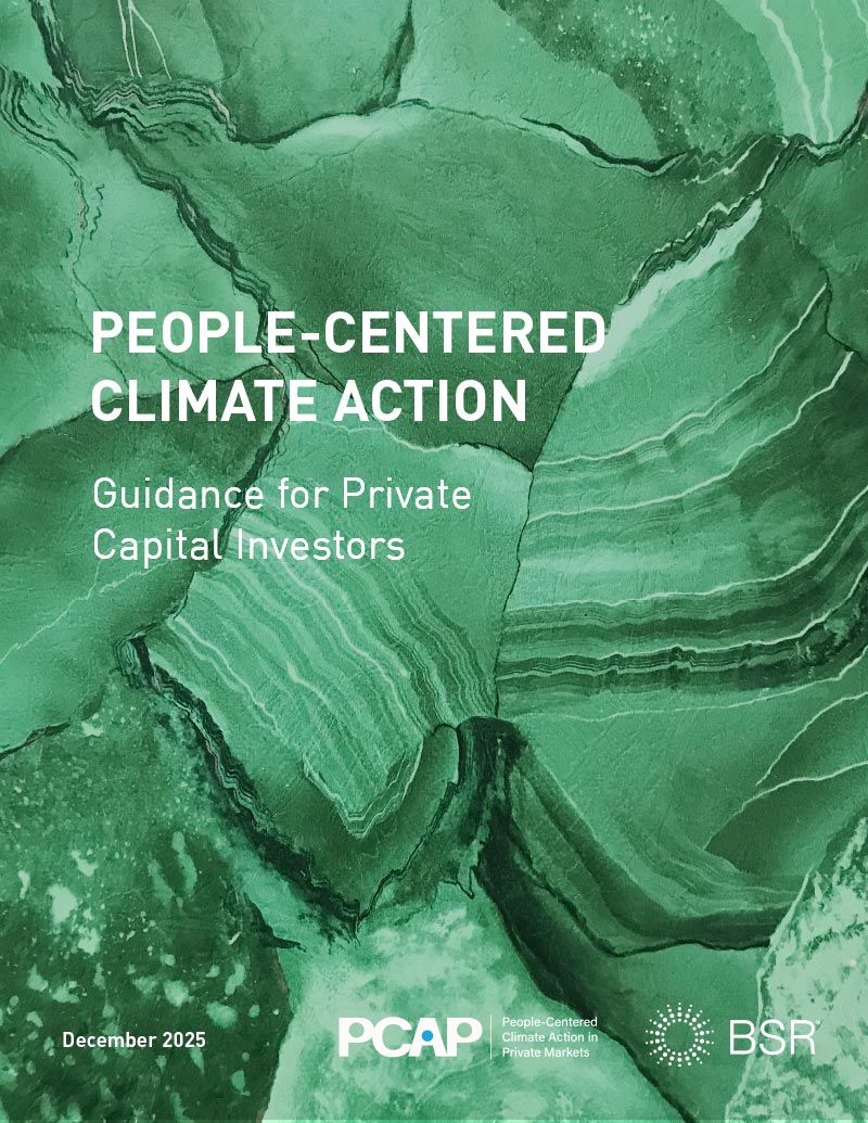 People-Centered Climate Action: Guidance for Private Capital Investors cover image